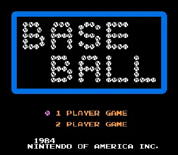 Baseball (USA) (Aftermarket) (Unl) screen shot title